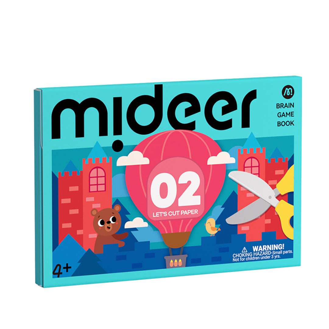 Mideer Level Up Brain Gamebook - Let's Cut Paper Level 2 for kids in Kuwait